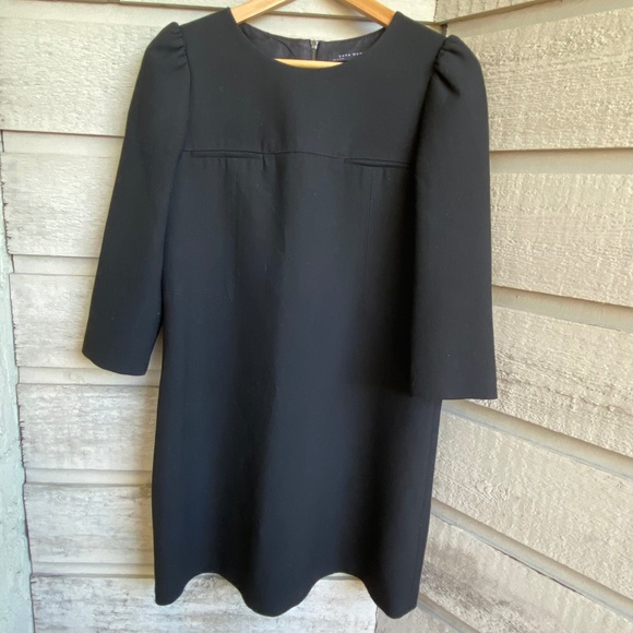 zara | structured mini dress | black | medium - Picture 1 of 11
